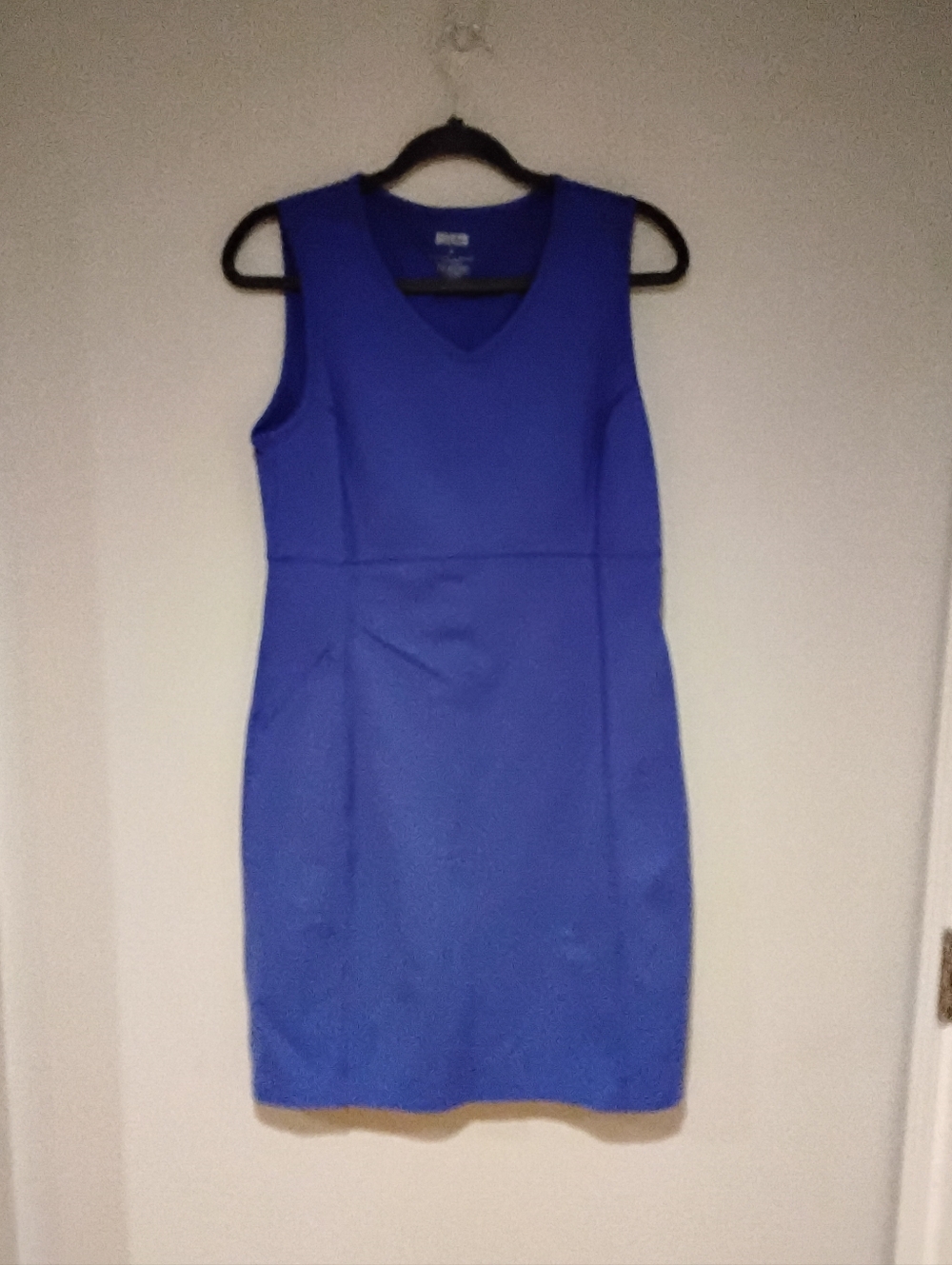 Duluth Trading Co Sleeveless Cobalt Sheath Dress
